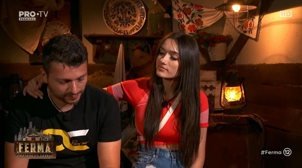 Viviana Sposub și George Burcea, în tandrețuri la “Ferma”. S-au ținut de mână și i-a propus să meargă împreună acasă, la părinții ei: “Îmi place foarte mult Viviana”