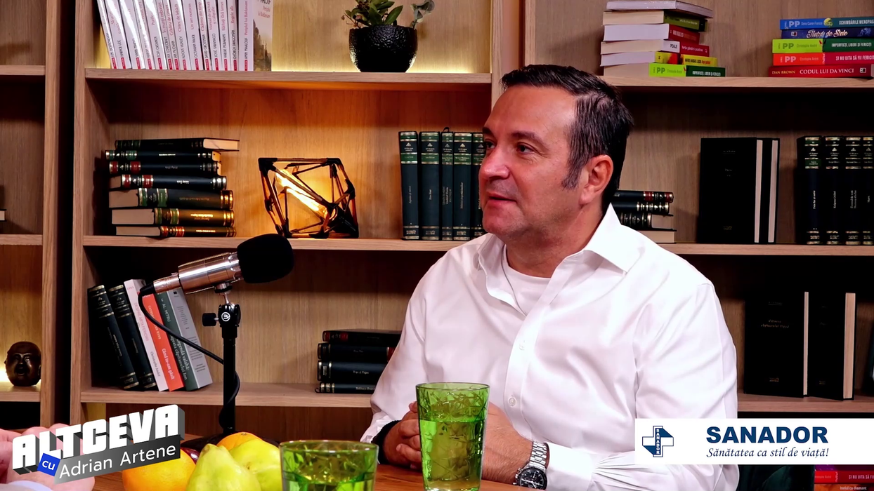 Daniel Buzdugan este cel mai recent invitat al podcastului "ALTCEVA cu Adrian Artene", difuzat pe canalul de YouTube cu același nume (Foto: captură video)
