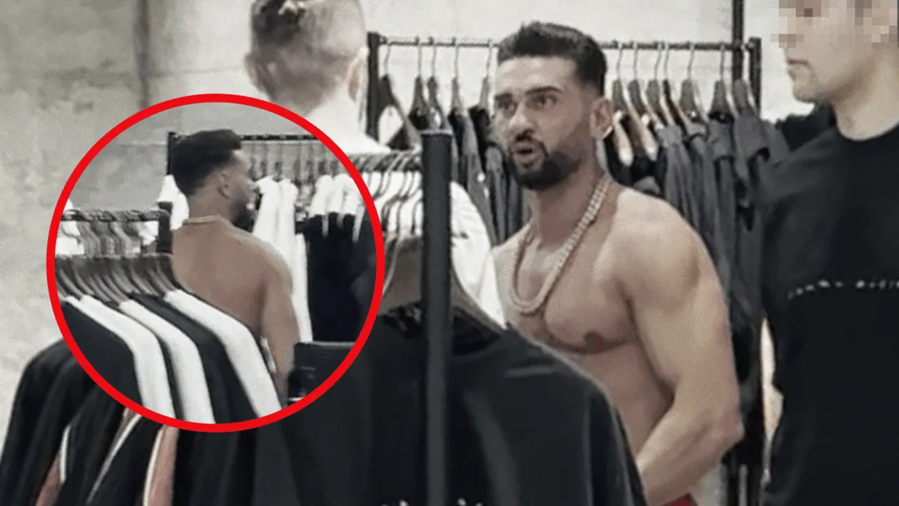 Dorian Popa, show la bustul gol printre clienții din mall. Nimeni nu a putut să îl oprească! Toți se holbau