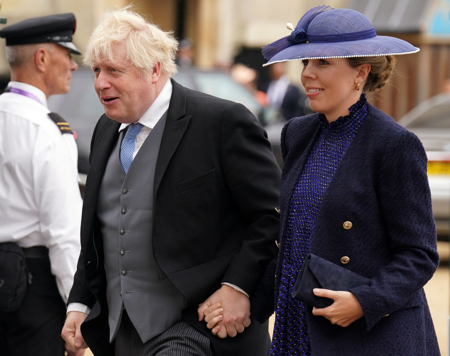 Boris Johnson și actuala sa soție, Carrie, la încoronarea Regelui Charles. Sursa foto: Profimedia