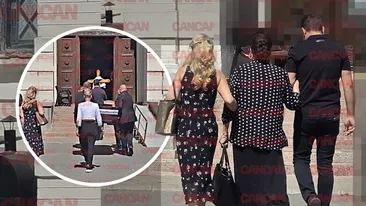 Irina Loghin, devastată de durere! Artista a avut nevoie de sprijin la intrarea în biserică. Imaginile suferinței de la priveghiul lui Ion Cernea!
