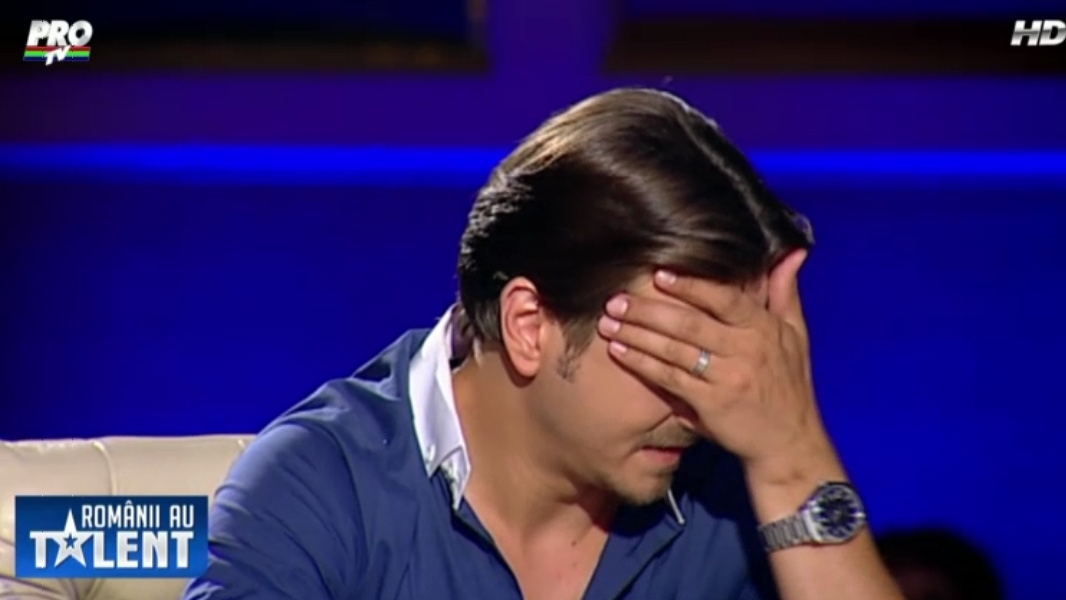 Cel mai nervos concurent de la Romanii au talent! Mihai Petre l-a scos din sarite! "Zi-mi ce nu a fost bine! Imi pare rau ca..."