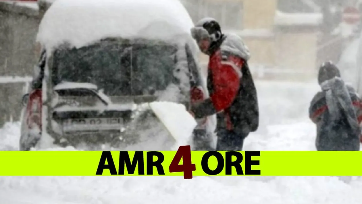 ANM anunță viscol, ninsori și temperaturi de -19 grade Celsius în România. Se întâmplă în câteva ore