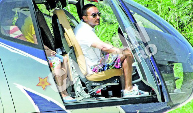 Dan Tatoiu a aterizat cu elicopterul în faţa hotelului Rex din Mamaia