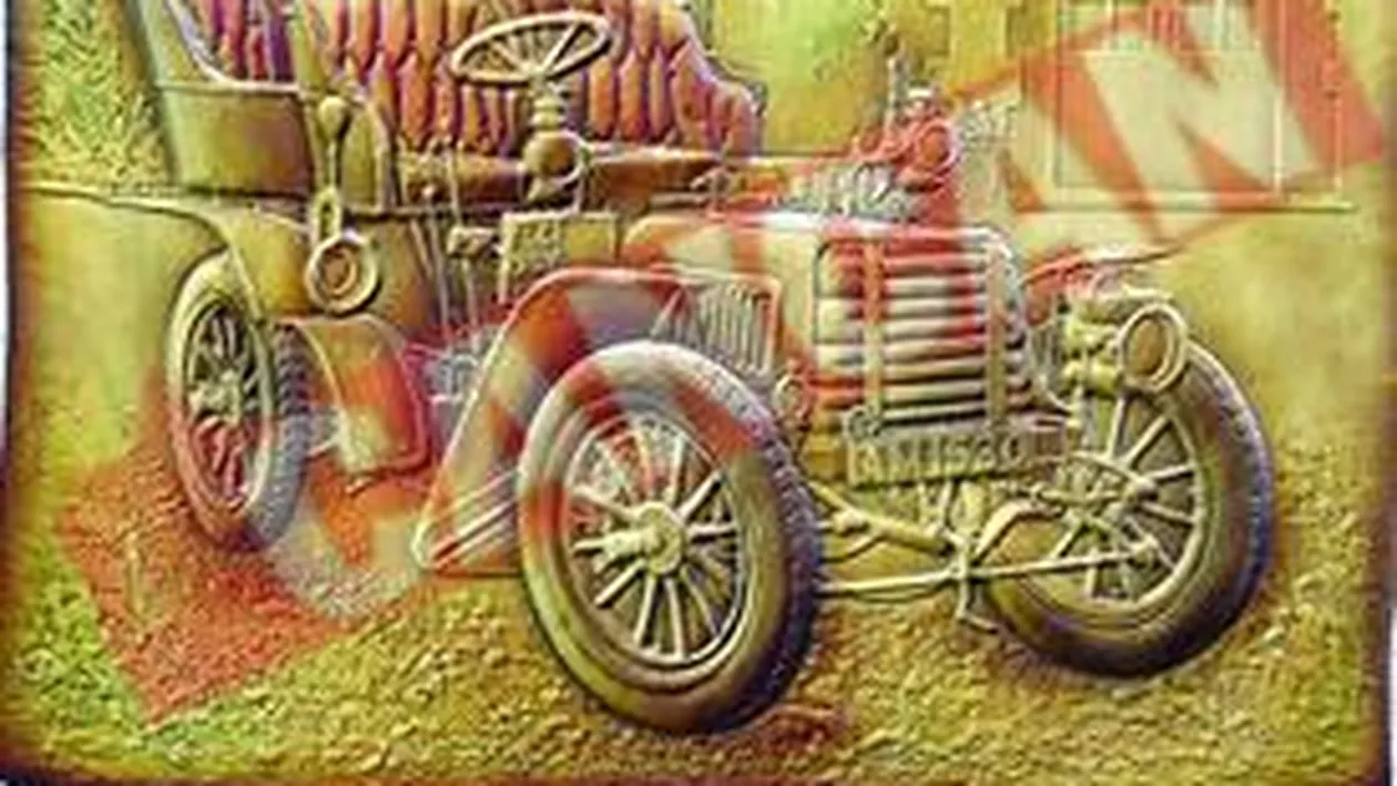 Un clujean face tablouri din piele de bovina