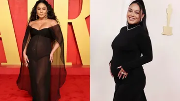 Vanessa Hudgens va deveni mămică. Actrița și-a etalat burtica de graviduță la Premiile Oscar 2024. FOTO