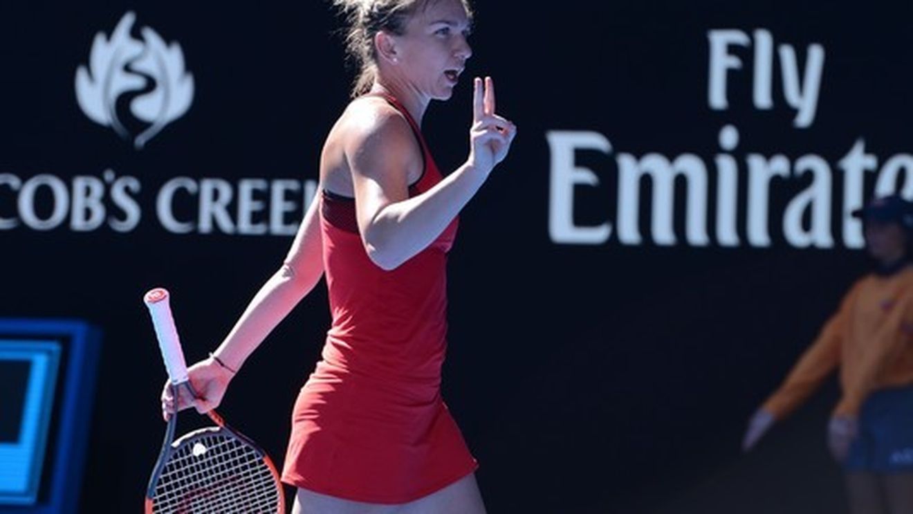 Fotografia anului! Cum a fost pozată Simona Halep în vestiar, imediat după calificarea dramatică de la Australian Open