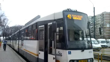 Circulația liniei 41 este blocată în zona Ghencea din Capitală din cauza unui tramvai defect