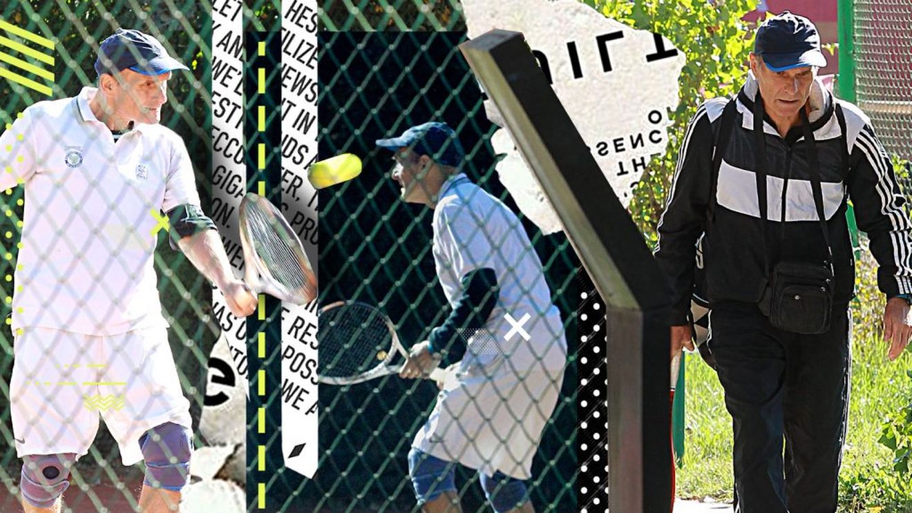 Celebrul CTP nu renunță la “microbul” tenisului nici în pandemie. Și-a exersat “schemele” până la epuizare