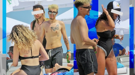 Copilul lui Alex Velea a dat atacul pe plajă la jumătate de milion de urmăritori pe Insta! Arkanian a scos ”veverița” la înaintare…