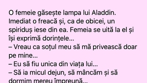 BANC | Femeia și lampa lui Aladdin