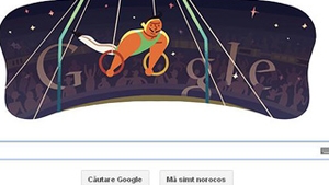 Google promoveaza azi gimnastica - proba masculina la inele