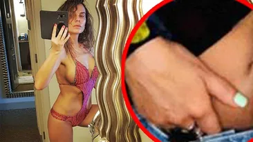 Vulgaritate maximă! Anna Lesko, fotografiată cu mâna în zonele intime