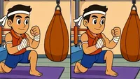 Test de perspicacitate | Identificați toate cele 3 diferențe între cei doi sportivi din cele două imagini