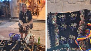 Cine este, de fapt, pensionara care vinde haine pe trotuar, în stațiunea Vama Veche