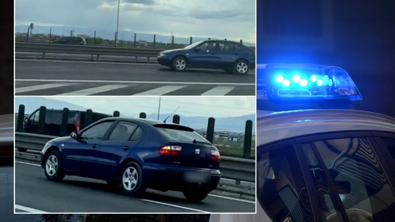 Inconștiență la volan! Un șofer a întors mașina pe A1 Sibiu-Deva și a circulat pe contrasens. Ce arată Codul Rutier și cum a fost sancționat