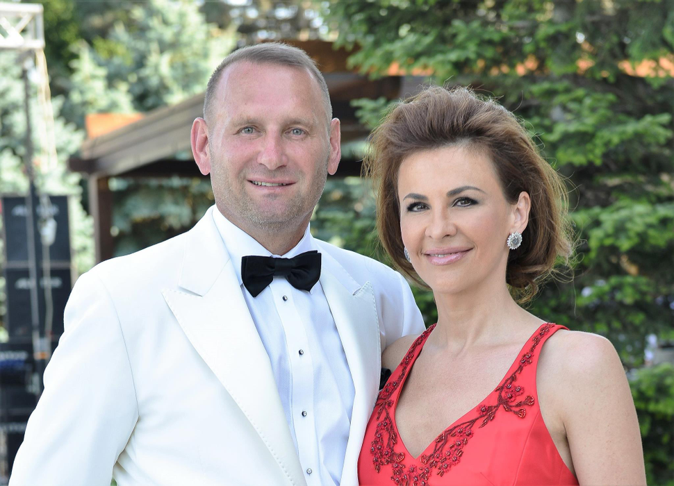 Viorel Cataramă și soția lui, Adina