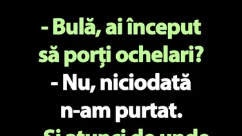 BANC | Bulă și semnele de pe nas