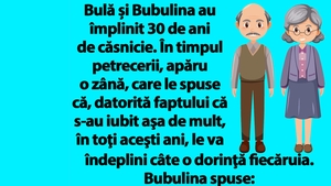 BANC | Bulă și Bubulina au împlinit 30 de ani de căsnicie