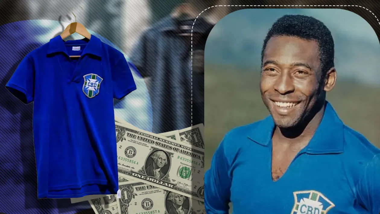 Tricoul purtat de Pelé în finala Cupei Mondiale din 1958 s-a vândut cu aproape 5 milioane de dolari. Este cel mai scump obiect al legendarului fotbalist vândut vreodată