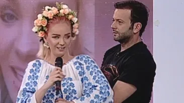 MARIA CONSTANTIN, moment unic în direct, când MIHAI MORAR i-a pus mâna pe burtică: „Mişcă, mişcă...“