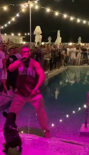 Dorian Popa, show de show la piscină / Sursă foto: CANCAN