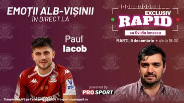 Rapid e pe locul 1 în liga 1 înainte de meciurile cu Otelul și FCSB, iar Paul Iacob vine astăzi la EXCLUSIV RAPID, în direct pe YouTube - ProSport, de la 18:00