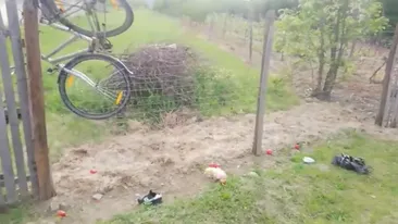 Accident grav în Argeș! Un biciclist a murit. VIDEO