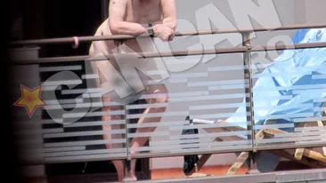 Maestrul a pus in scena cel mai indraznet rol din cariera lui la balconul unei camere de hotel! Dichi, complet gol in vazul lumii!