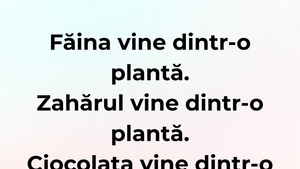 Bancul de weekend | Originea alimentelor