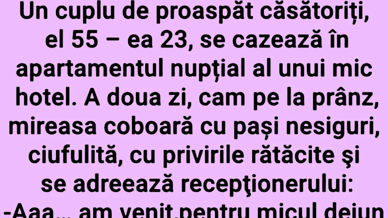 BANCUL ZILEI | Lună de miere cu.. finalizare