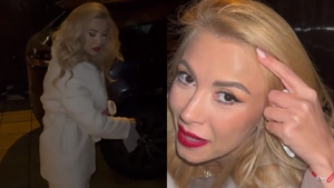 Andreea Bălan, la un pas să își spargă capul! S-a împiedicat și a intrat direct în colțul peretelui