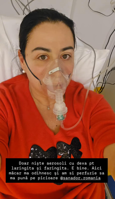 Oana Roman a ajuns pe mâinile medicilor. Foto: Instagram / Oana Roman