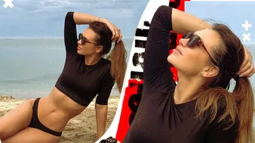 Sexy-prezentatoarea de la PRO TV a „încins” atmosfera pe litoral. S-a întins pe nisip și...