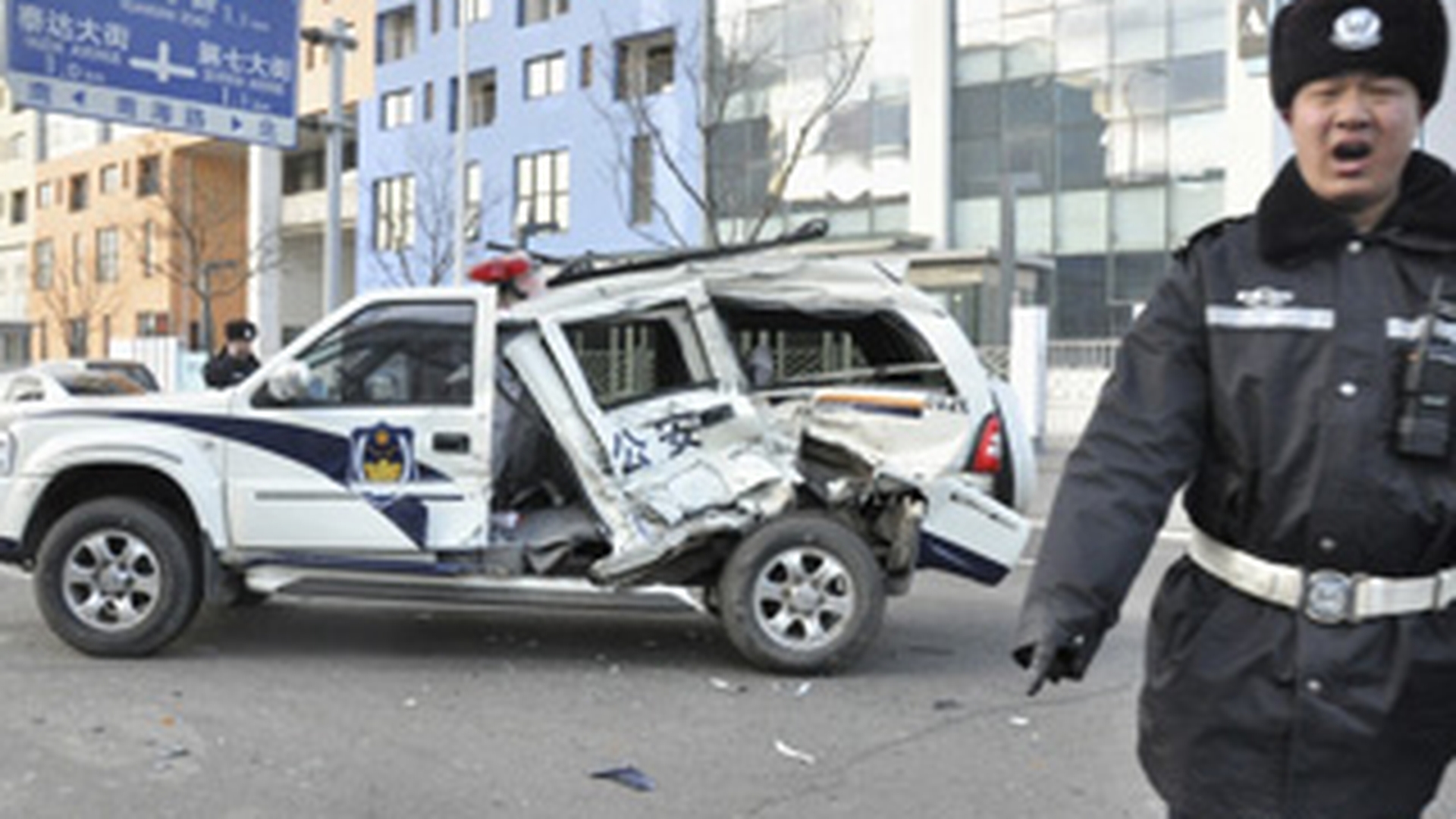 A facut dezastru in trafic!