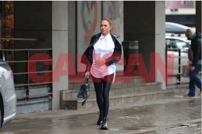 Corina, sexy-graviduța lui Laurențiu Reghecampf (Foto: CANCAN.RO)