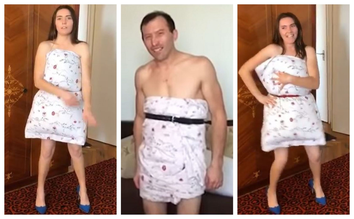 Vulpița de la Acces Direct a acceptat provocarea cu perna! S-a dezlănțuit pe muzica lui Beyonce împreună cu soțul ei! Viorel Stegaru a dansat și el pe tocuri