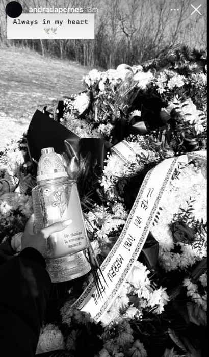 Cum arată mormântul lui Andrei Perneș la o zi de la înmormântare. Dovezile clare că este iubit la nebunie