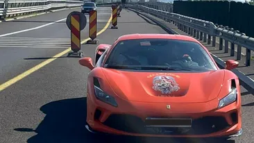 Incredibil! Cine se afla la volanul Ferrari-ului care a fost prins circulând cu 230 km/h pe A1