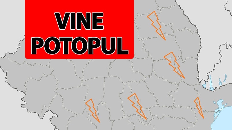 ANM anunță 7 ore devastatoare pentru România! Fenomene meteo cu grad ridicat de pericol