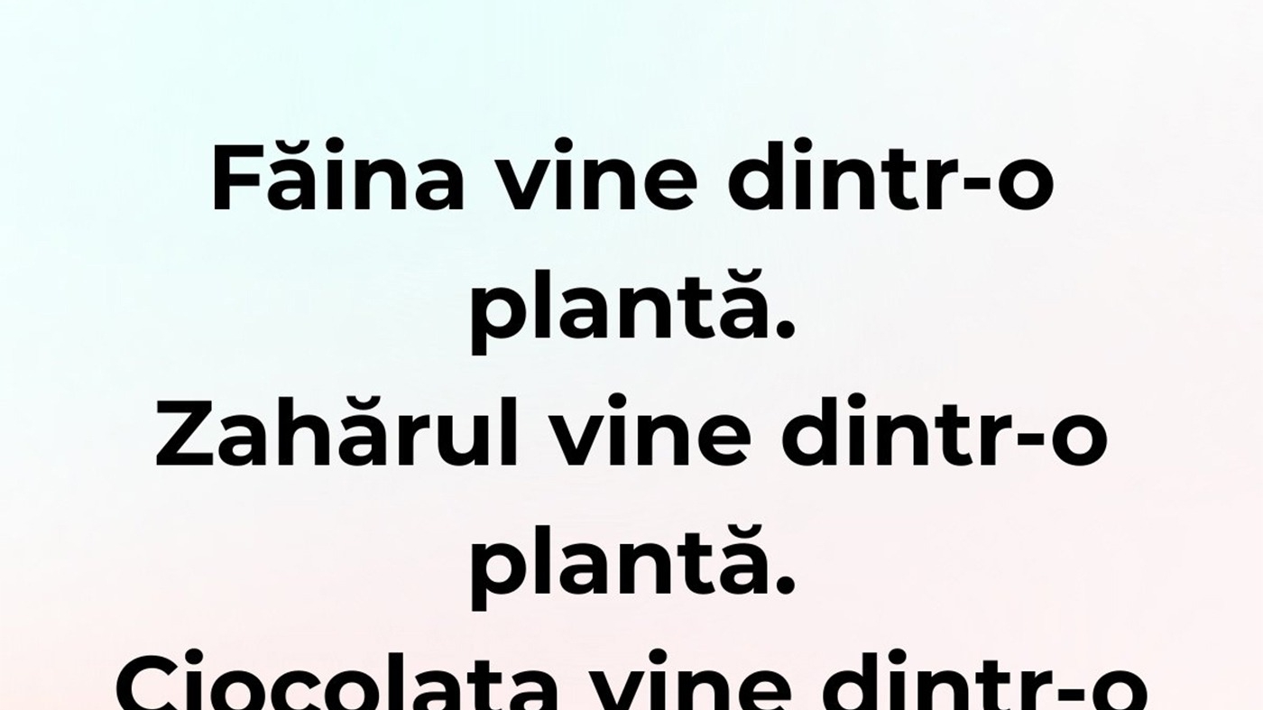 Bancul de weekend | Originea alimentelor