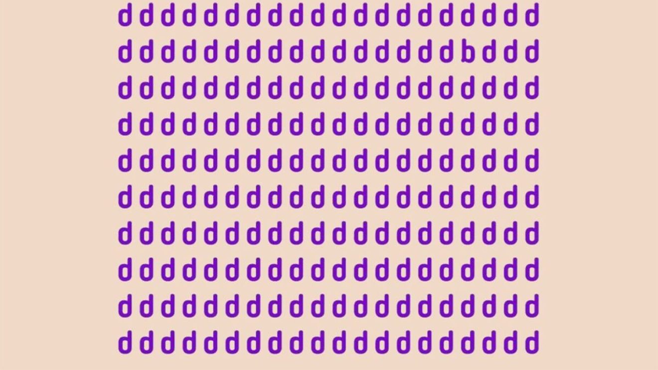 TEST IQ | Nu toate literele din această imagine sunt "d". Găsiți-o pe cea diferită!