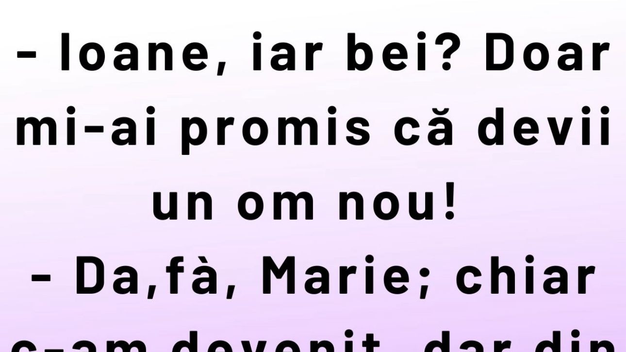 BANCUL DE DUMINICĂ | ”Ioane, iar bei?!”
