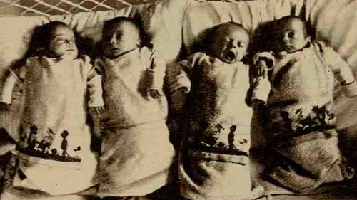 Povestea care a inlacrimat Romania in urma cu 80 de ani! Cum au fost “arestati” patru bebelusi gemeni nascuti de o mama-eroina