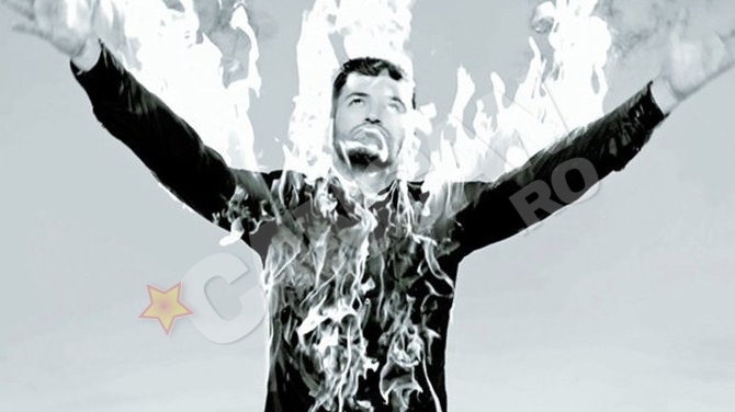 Smiley a facut cascadorii la filmarile ultimului videoclip! Si-a dat foc pe semnatura!
