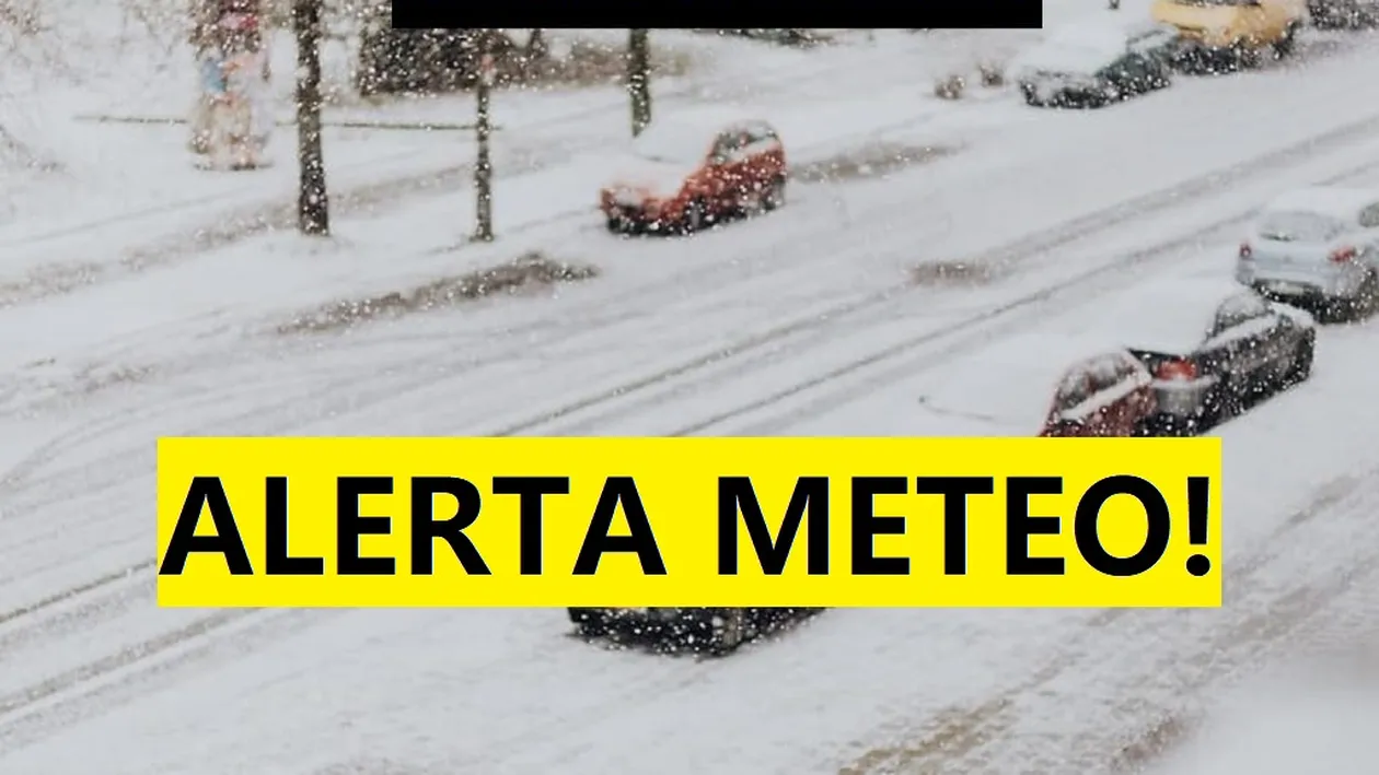 Avertizare meteo de Cod galben în mai multe regiuni din țară. Vin ninsorile