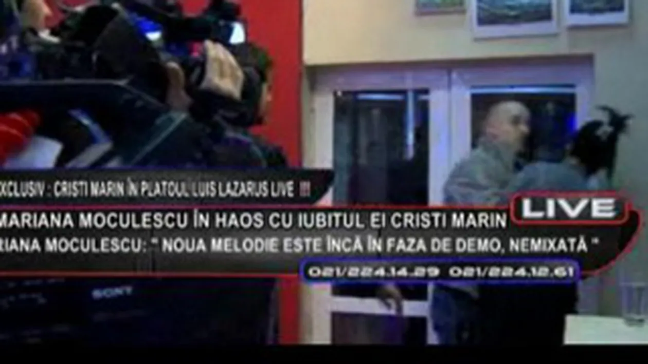 Mariana Moculescu s-a luat la bataie la TV cu fostul iubit, Cristi Marin! Vezi ce a enervat-o la culme!