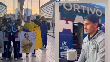 Surpriză mare pentru Ianis Hagi de ziua lui, în Spania. Ce au făcut suporterii când a coborât din autocarul echipei