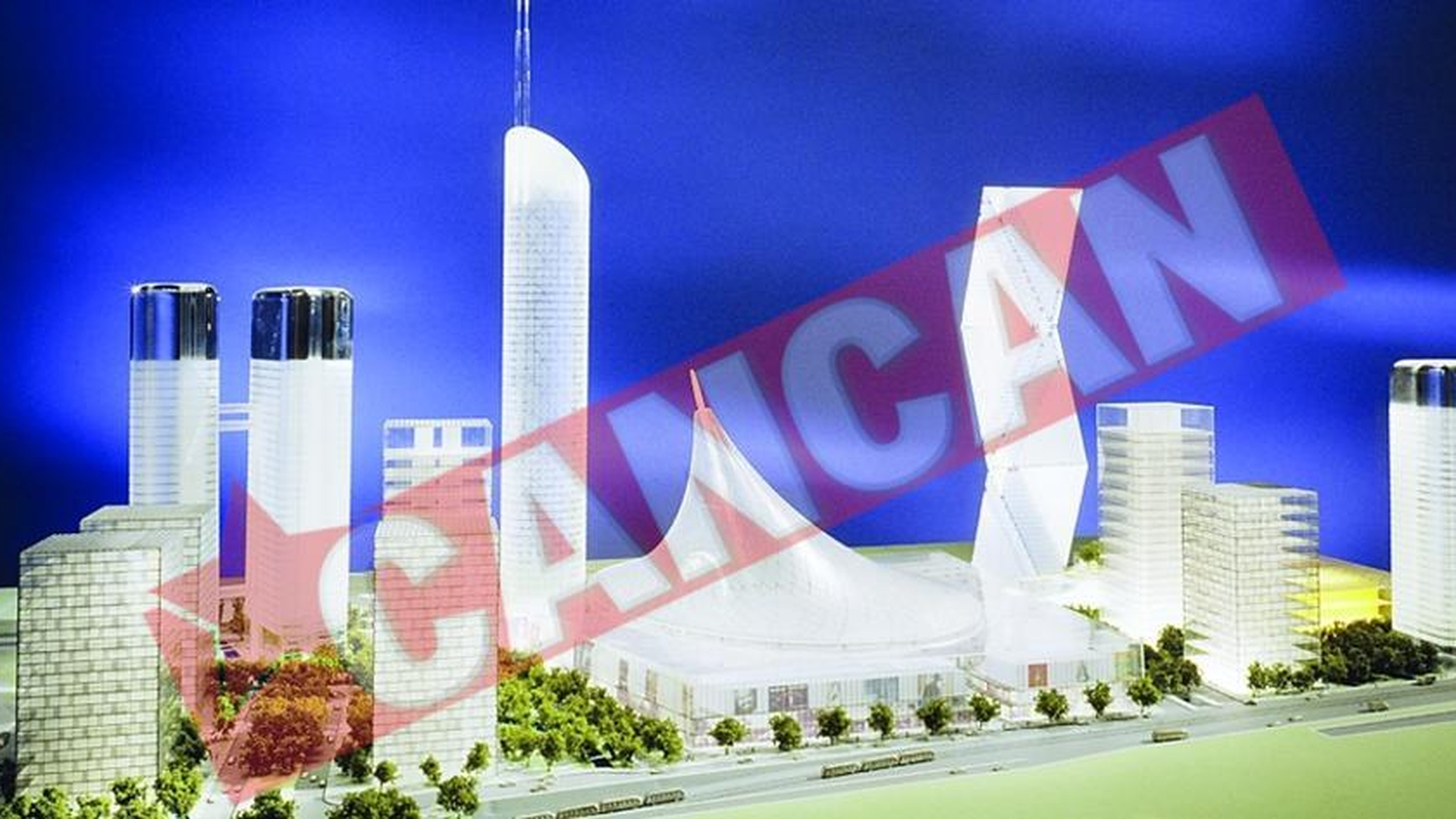 Roata de la Dambovita Center, copiata dupa proiectul Esplanada