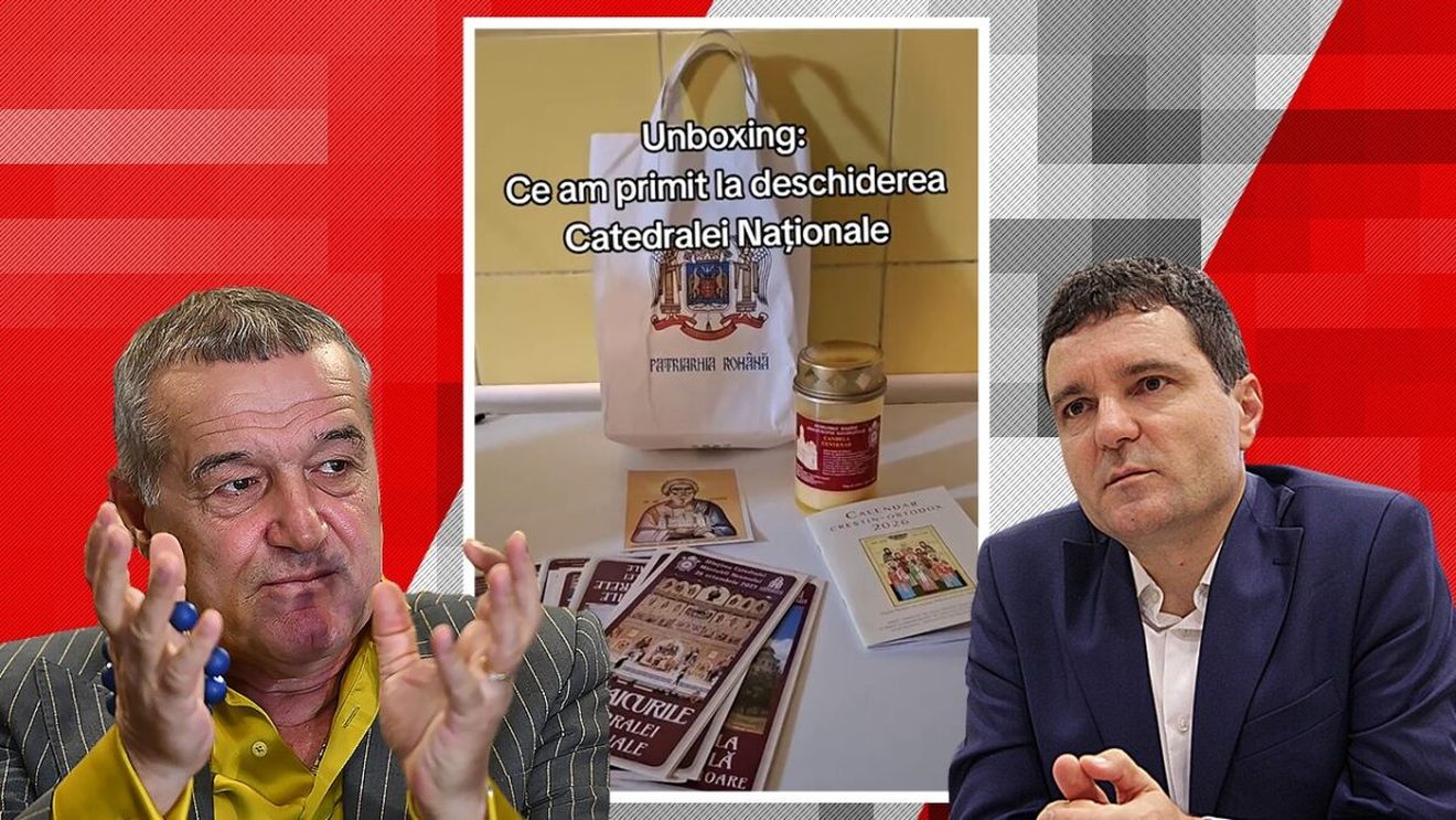 HAUL cu surprize! Ce au găsit Becali și Nicușor Dan în punguțele primite la sfințirea Catedralei